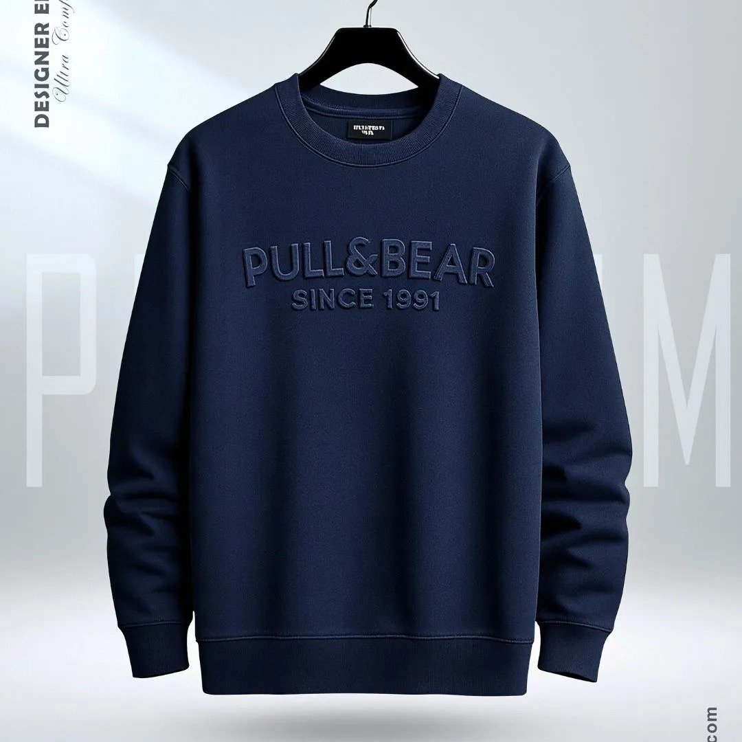 download (10) Premium Sweatshirt (Navy) - Image 1