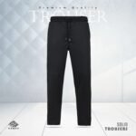 Premium Solid Trouser Black