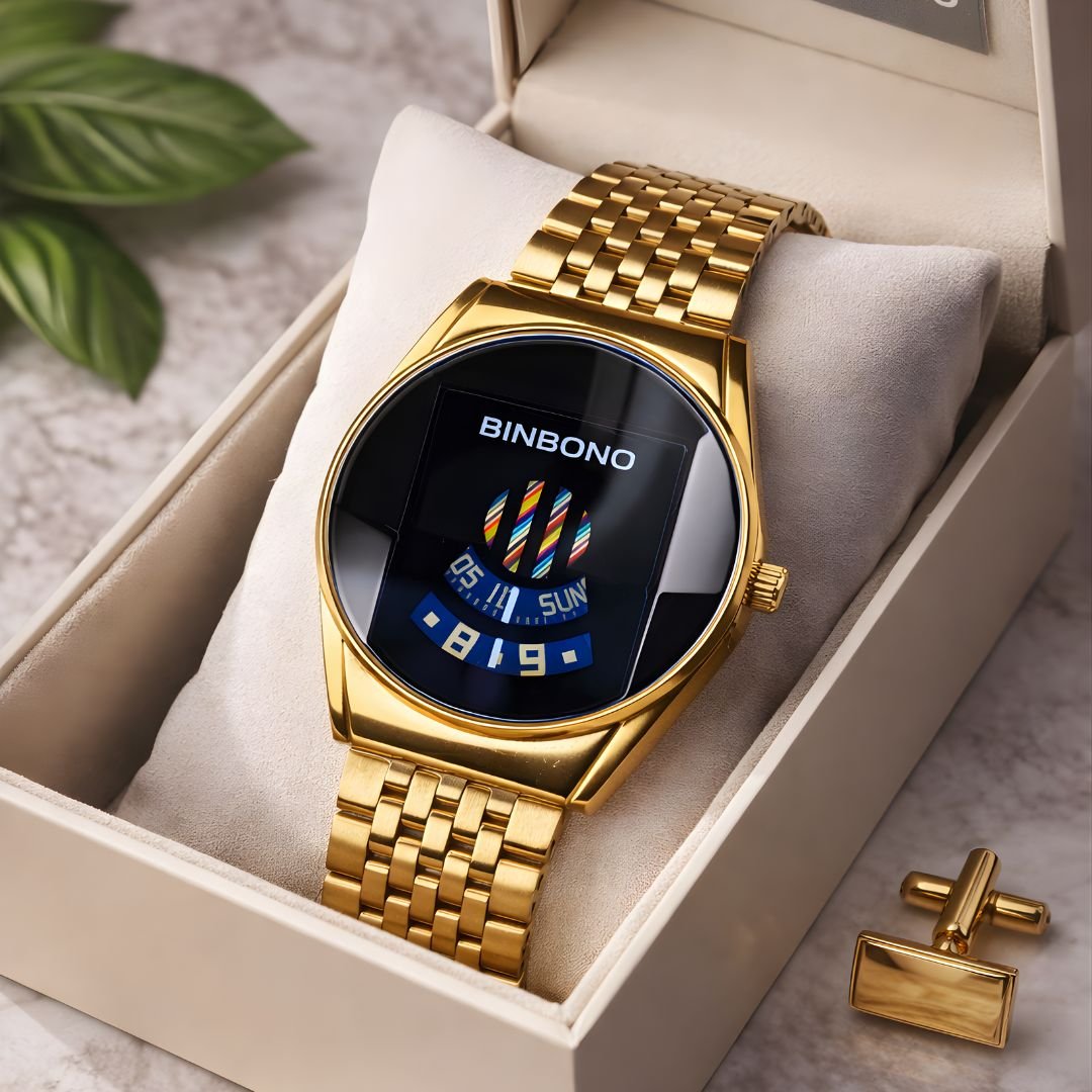 Binbond Golden Binbond Premium Watch (Golden) - Image 1