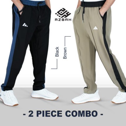 Premium panel trouser-Black & brown