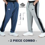 Premium panel trouser-AS & cyan blue