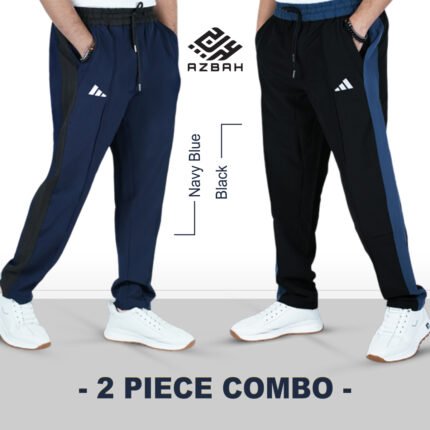 Premium panel trouser-Navy & black