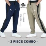 Premium panel trouser-Navy & brown