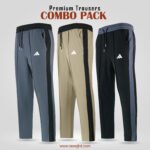 Premium china duby trouser-3 PCS Combo(AS, Black & Brown)